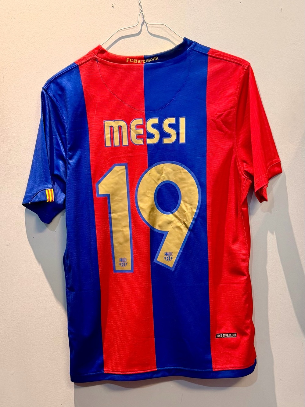 Nike FC Barcelona Messi #19 Red & Blue Jersey